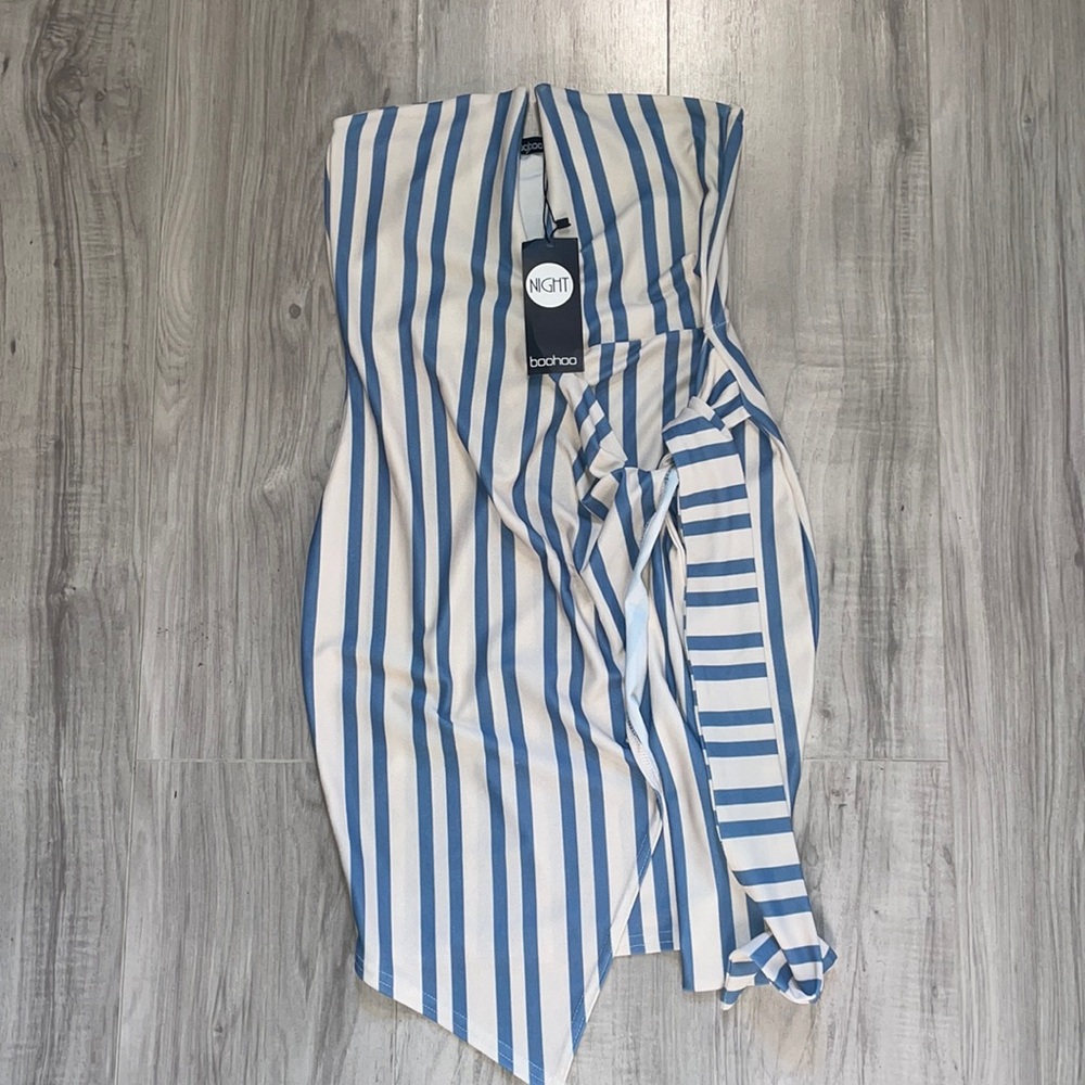 Boohoo stripe dress